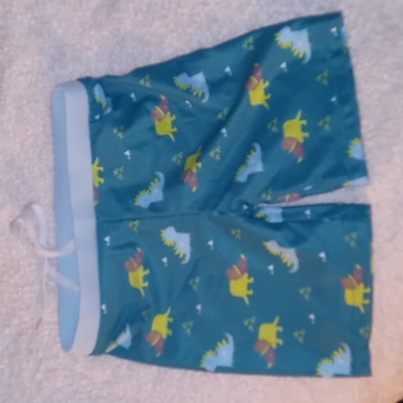 Toddler Dino Swim Trunks & Sun Top NEVER WORN - Picture 4 of 6